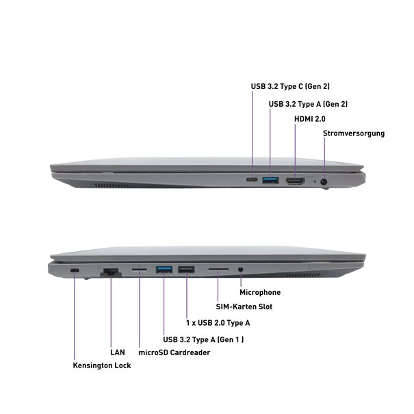 TERRA MOBILE 1717 i5-1235U W11P FR Intel® Core™ i5-1235U Processor (12M Cache, up to 4.40 GHz) Windows 11 Pro Taille diagonale 43.9 cm (17.3") 1920 x 1080 Résolution de l'écran Type d'écran Non Glare 8 Go Mémoire interne Intel® UHD Graphics (compatible Intel® Iris XE Graphics en dual channel) 500 Go Capacité totale de stockage