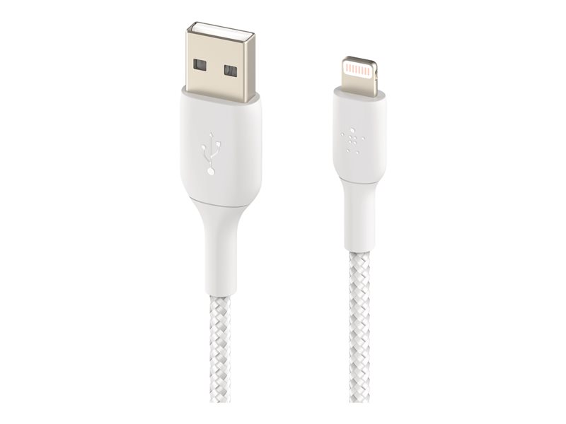 Belkin BOOST CHARGE - Câble Lightning - Lightning mâle pour USB mâle - 2 m - blanc - pour Apple iPad/iPhone/iPod (Lightning)