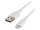Belkin BOOST CHARGE - Câble Lightning - Lightning mâle pour USB mâle - 2 m - blanc - pour Apple iPad/iPhone/iPod (Lightning)