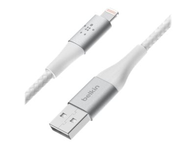 Belkin BOOST CHARGE - Câble Lightning - Lightning mâle pour USB mâle - 2 m - blanc - pour Apple iPad/iPhone/iPod (Lightning)