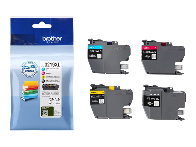 Brother LC3219XL Value Pack - pack de 4 - XL - noir,jaune,cyan,magenta - originale - cartouche d'encre