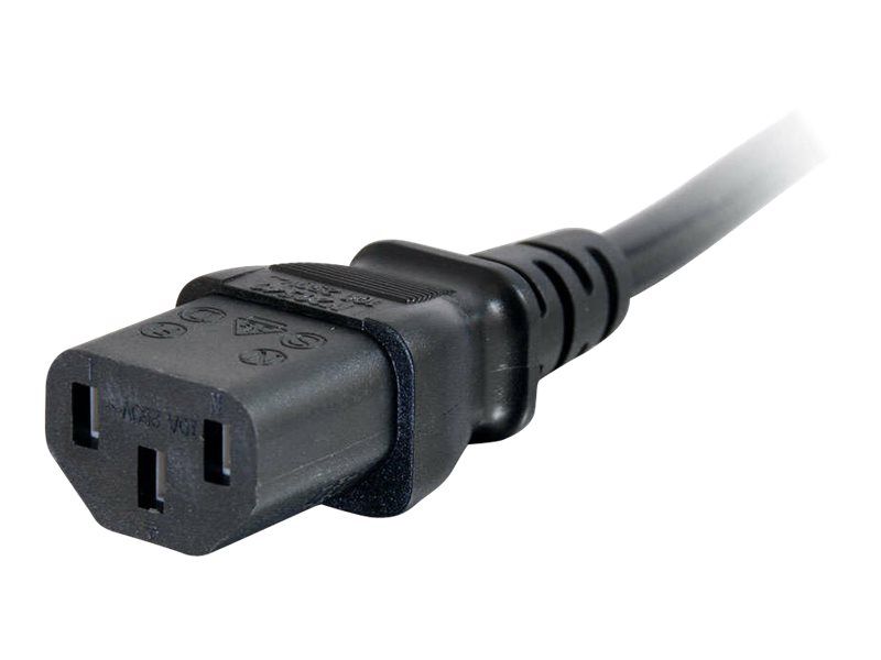C2G Computer Power Cord Extension - rallonge de câble d'alimentation - IEC 60320 C13 pour IEC 60320 C14 - 3 m