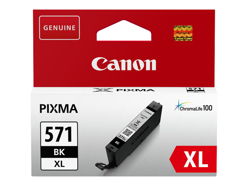 Canon CLI-571BK XL - À rendement élevé - noir - original - réservoir d'encre