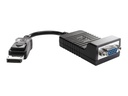 HP adaptateur VGA - 20 cm - DisplayPort (M) pour HD-15 (F)