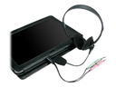 MCL Samar adaptateur audio - 9 cm - Connecteur	2 x mini jack stéréo - femelle - Connecteur (deuxième extrémité) :Mini jack 4 pôles - mâle