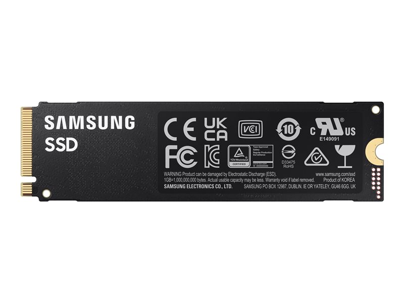 Samsung 980 PRO MZ-V8P1T0BW - SSD - chiffré - 1 To - interne - M.2 2280 - PCIe 4.0 x4 (NVMe) - mémoire tampon : 1 Go - AES 256 bits - TCG Opal Encryption