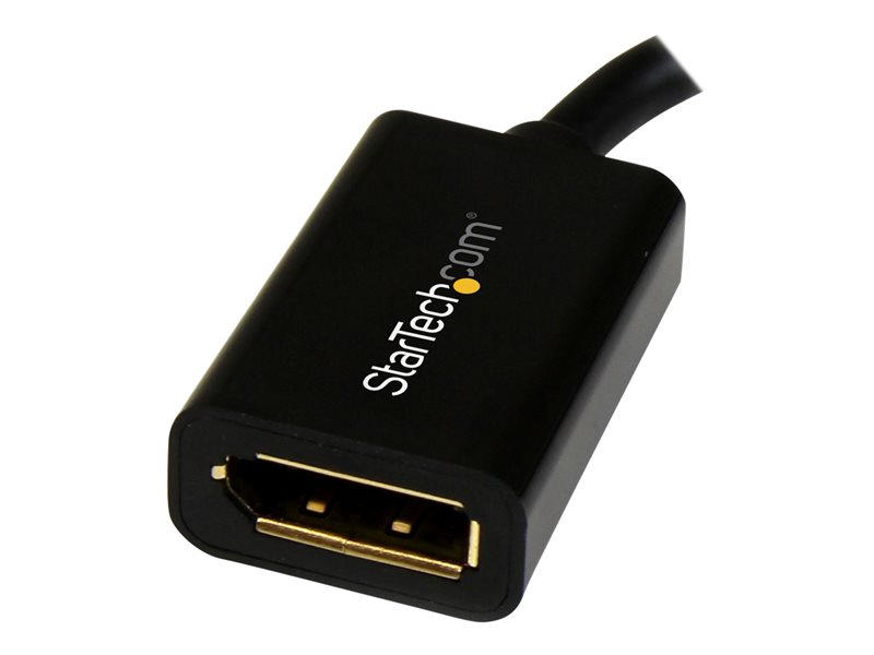 StarTech.com 6in Mini DisplayPort (M)  to DisplayPort (F) Video Cable Adapter (MDP2DPMF6IN) - Câble DisplayPort - 15.2 cm
