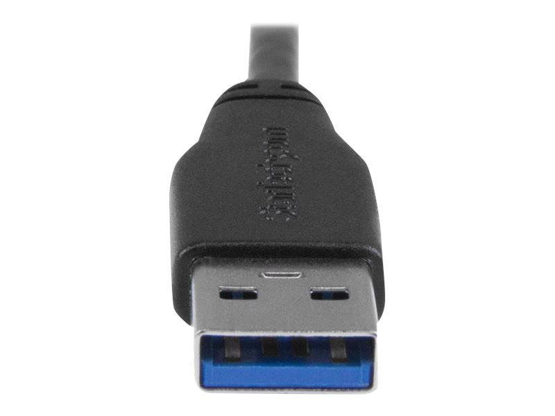 StarTech.com Câble Micro USB 3.0 slim - Cordon USB-A vers Micro-B à angle droit de 50 cm - USB 3.1 Gen 1 (5 Gb/s) - M/M - câble USB - Micro-USB Type B pour USB type A - 50 cm