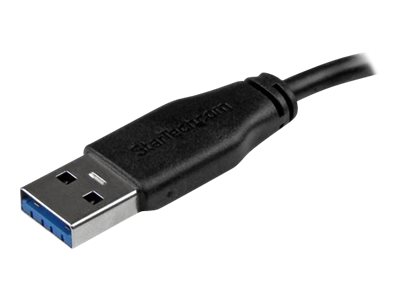 StarTech.com Câble SuperSpeed USB 3.0 slim et court A vers Micro B de 15 cm - Cordon USB A vers Micro B - Mâle / Mâle - Noir - câble USB - 15 cm