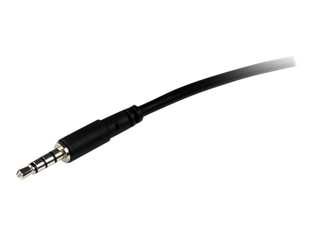 StarTech.com Câble d'extension de casque TRRS 4 positions 3,5 mm de 2 m - M/F - rallonge pour casque micro - 2 m