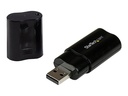 StarTech.com USB Sound Card - 3.5mm Audio Adapter - External Sound Card - Black - External Sound Card (ICUSBAUDIOB) - carte son