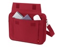 SACOCHE PC PORTABLE 14-15.6" ROUGE DICOTA ECO MULTI CADRE EN FIL METAL BRETELLE REGLABLE ET DETACHABLE