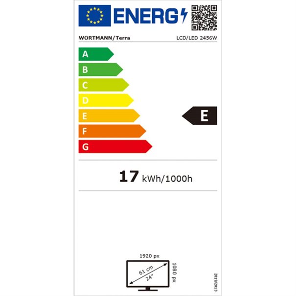 TERRA LED Ecran 2456W PIVOT Noir - DP HDMI GREENLINE PLUS - DVI HDMI Displayport 1.2 - Inclinable - Haut-parleurs intégrés