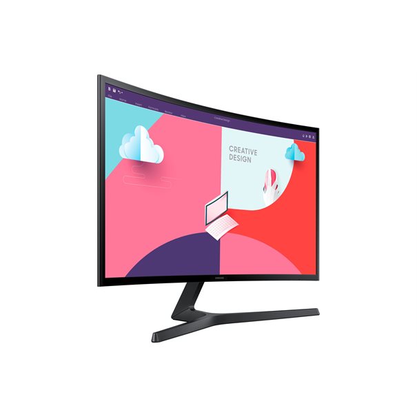 Samsung S24C366EAU - S36C Series - écran LED - incurvé - 24" - 1920 x 1080 Full HD (1080p) @ 75 Hz - VA - 250 cd/m² - 3000:1 - 4 ms - HDMI, VGA - noir