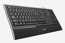 Logitech Illuminated K740 - clavier - US International (NSEA / EER) - Touches rétroéclairées gravées au laser