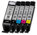 Canon CLI-571 C/M/Y/BK Value Pack - Pack de 4 - 7 ml - noir, jaune, cyan, magenta - original - réservoir d'encre - Jusqu'à 349 pages