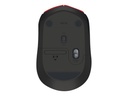 Logitech M171 - Souris - sans fil - 2.4 GHz - récepteur sans fil USB - noir, rouge