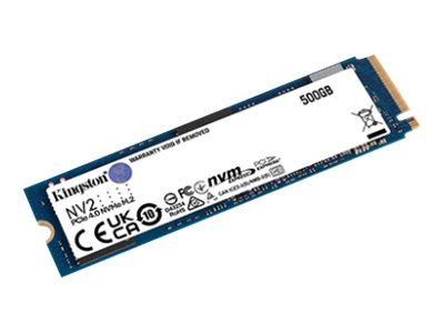 Kingston NV2 - Disque SSD - 500 Go - interne - M.2 2280 - PCIe 4.0 x4 (NVMe) - pour Intel Next Unit of Computing 12 Pro Kit - NUC12WSKi5