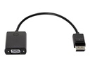 HP adaptateur VGA - 20 cm - DisplayPort (M) pour HD-15 (F)