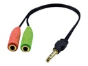 MCL Samar adaptateur audio - 9 cm - Connecteur	2 x mini jack stéréo - femelle - Connecteur (deuxième extrémité) :Mini jack 4 pôles - mâle