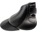 DACOMEX Souris verticale V200W sans fil noire - USB (NANO) - 5 boutons dont 1 molette