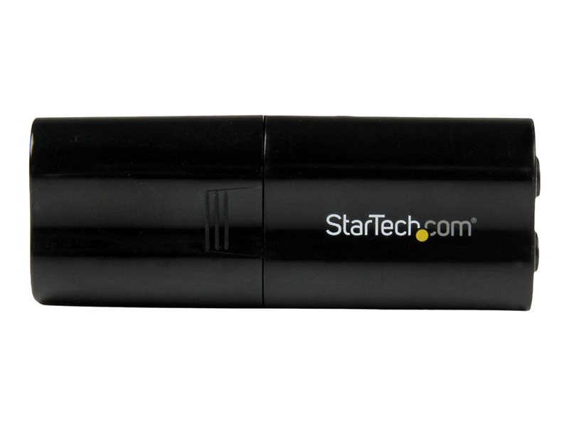 StarTech.com USB Sound Card - 3.5mm Audio Adapter - External Sound Card - Black - External Sound Card (ICUSBAUDIOB) - carte son