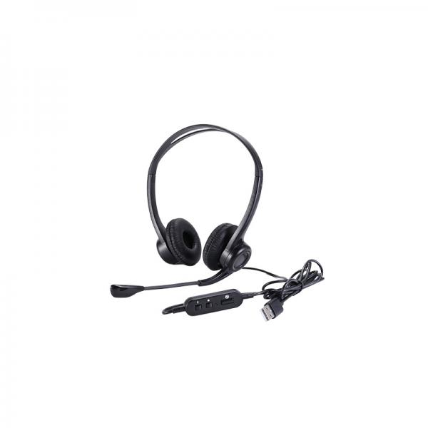UPTEC - Casque /micro avec suppression bruit ambiant - Câble USB de 2m