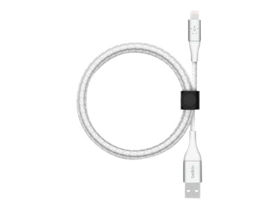Belkin BOOST CHARGE - Câble Lightning - Lightning mâle pour USB mâle - 2 m - blanc - pour Apple iPad/iPhone/iPod (Lightning)