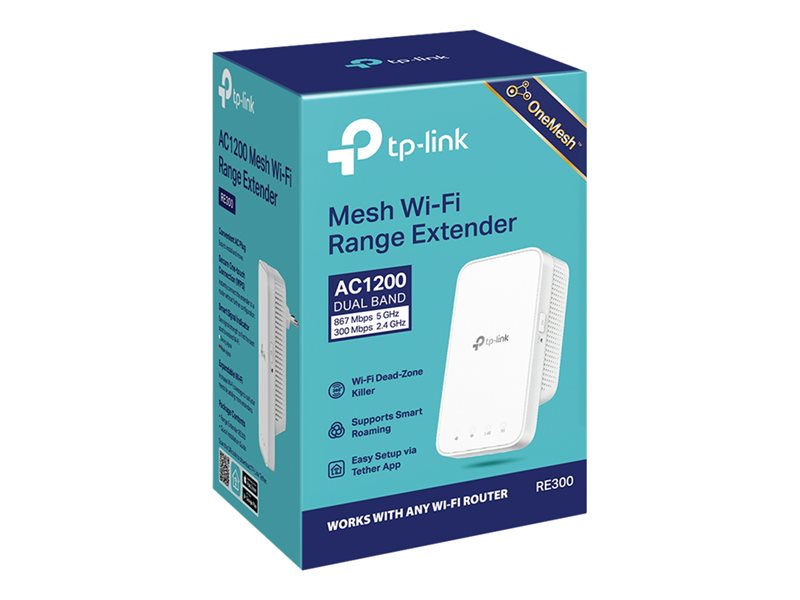 TP-Link RE300 - Extension de portée Wifi - Wi-Fi 5 - 2.4 GHz, 5 GHz