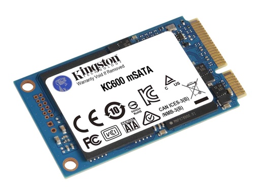[SKC600MS/1024G] Kingston KC600 - SSD - chiffré - 1024 Go - interne - mSATA - SATA 6Gb/s - AES 256 bits - Self-Encrypting Drive (SED), TCG Opal Encryption