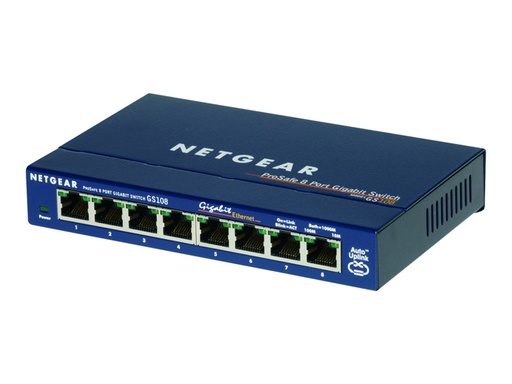 [01063/GS108GE] Switch Netgear 8 ports 10/100/1000 (gigabit)