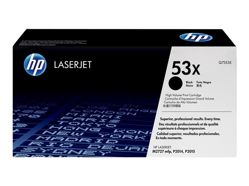 [01126] HP 53X - pack de 2 - à rendement élevé - noir - originale - LaserJet - cartouche de toner 