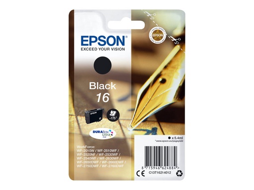 [01247 / C13T16214012] Epson 16 - noir - originale - cartouche d'encre