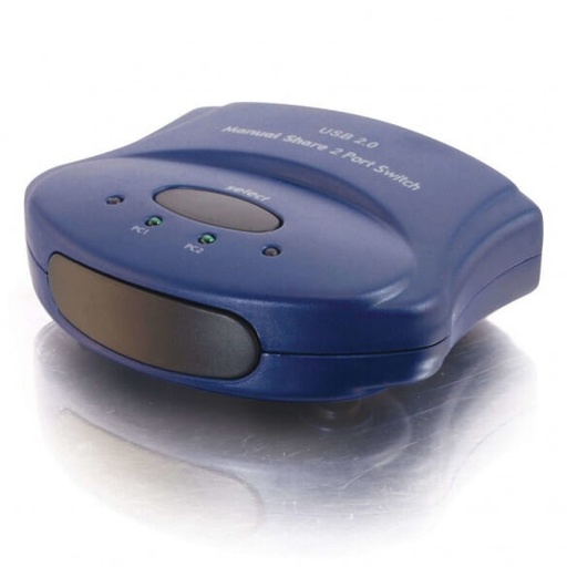[01905 / 81650] C2G 2-Port USB 2.0 Manual Switch - commutateur de partage des périphériques USB - 2 ports