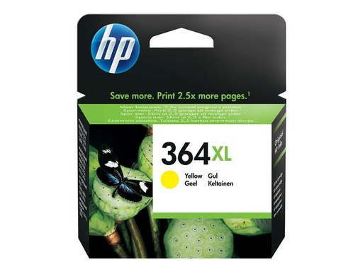 [02449 / CB325EE#BA1] Cartouche jet d'encre HP 364XL - Jaune - Jet d'encre - 750 Pages