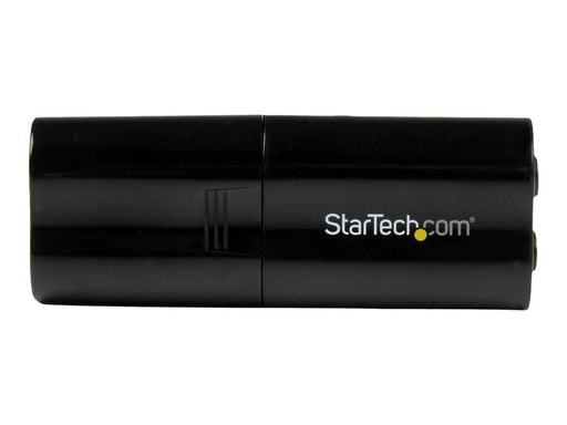 [02631 / ICUSBAUDIOB] StarTech.com USB Sound Card - 3.5mm Audio Adapter - External Sound Card - Black - External Sound Card (ICUSBAUDIOB) - carte son