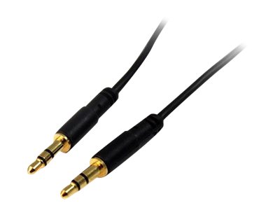 [02738 / MU10MMS] StarTech.com Câble jack audio de 3,5 mm - Cordon stéréo auxiliaire mince de 3 m - M/M (MU10MMS) - câble audio - 3 m