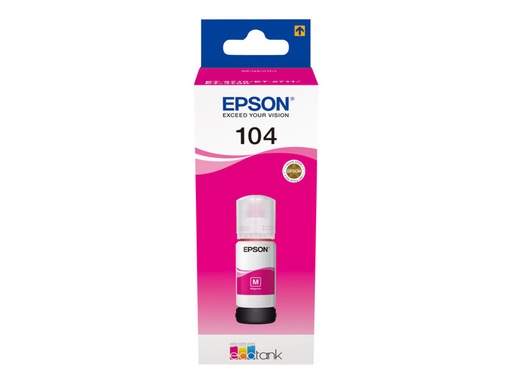 [02759 / C13T00P340] Epson EcoTank 104 - magenta - originale - réservoir d'encre - 70 ml - Jet d'encre