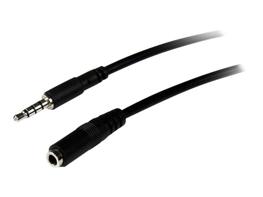 [02853 / MUHSMF2M] StarTech.com Câble d'extension de casque TRRS 4 positions 3,5 mm de 2 m - M/F - rallonge pour casque micro - 2 m
