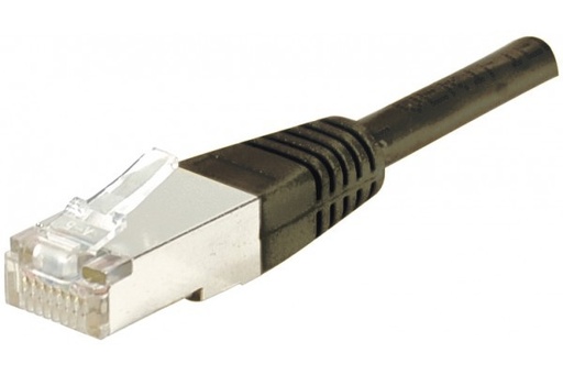 [02883/ALLCOR60FU010NO] Cordon RJ45 Cat.6 F/UTP 1M Noir PVC