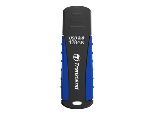 [03338 / TS128GJF810] TRANSCEND 128Go Clé USB 3.1 Gen 1 - Antichoc Bleu marine