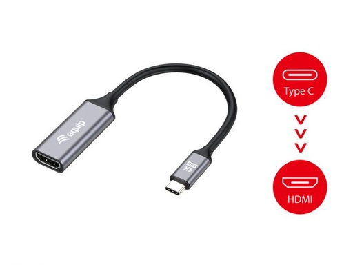 [2560160] Adapter USB-C =>HDMI (St/Bu) 15cm schwarz/black