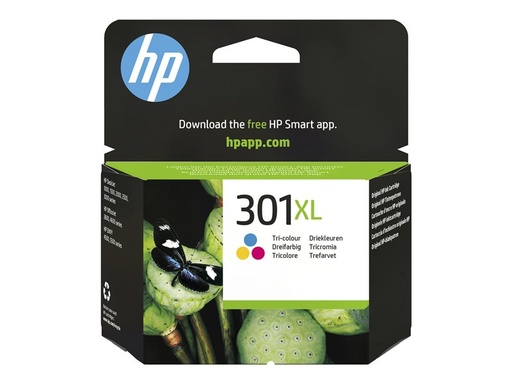 [00278 / CH564EE#UUS] HP 301XL - À rendement élevé - couleur (cyan, magenta, jaune) - original - cartouche d'encre 