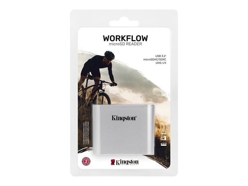 [WFS-SDC] Kingston Workflow - Lecteur de carte (microSDHC UHS-I, microSDXC UHS-I, microSDHC UHS-II, microSDXC UHS-II) - USB-C 3.2 Gen 1
