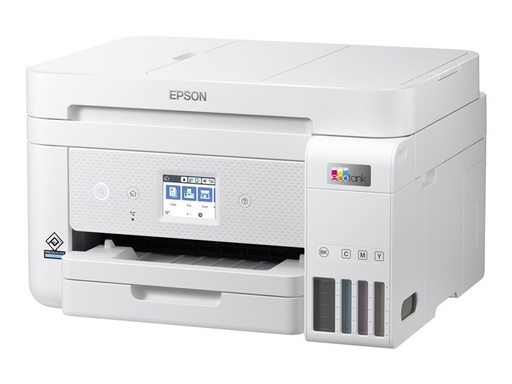 [C11CJ60407] Epson EcoTank ET-4856 - Imprimante multifonctions - couleur - jet d'encre - rechargeable - A4 (support) - jusqu'à 15.5 ppm (impression) - 250 feuilles - 33.6 Kbits/s - USB, LAN, Wi-Fi - blanc