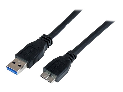[USB3CAUB1M] StarTech.com Câble certifié USB 3.0 A vers Micro B de 1 m - Cordon USB3 SuperSpeed USB A vers USB Micro B - M/M - Micro-USB de type B pour USB type A